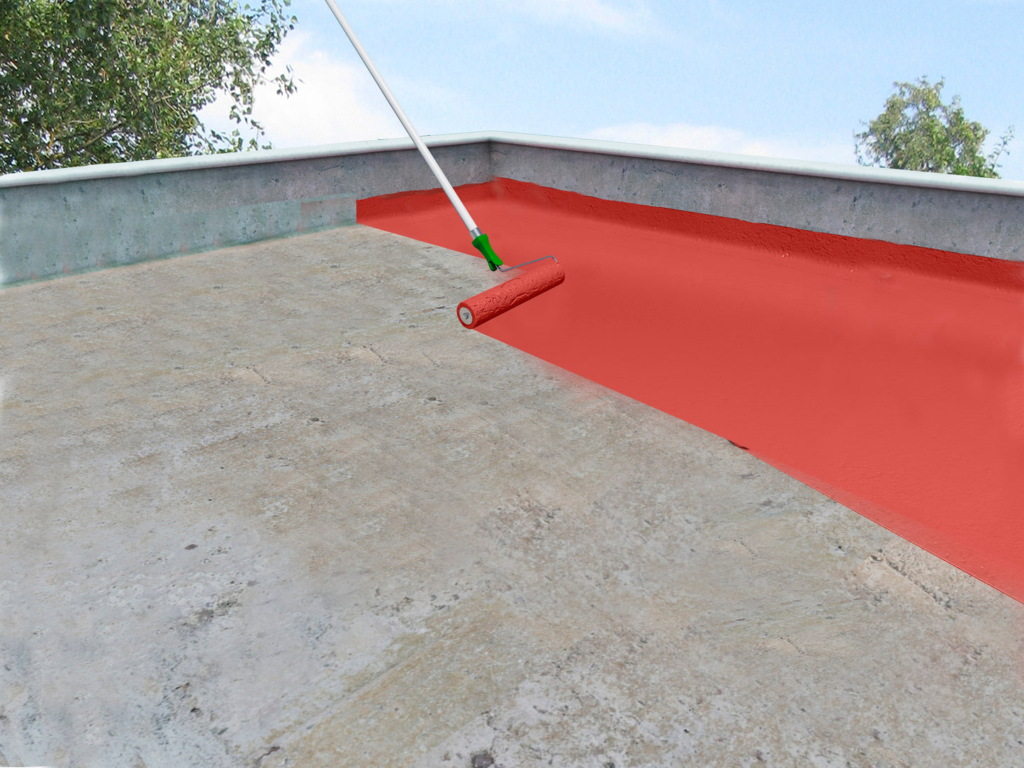 SIKA ACRYLIC ROOF WATERPROOFING 5 YEARS ULTRA RED 18 LT