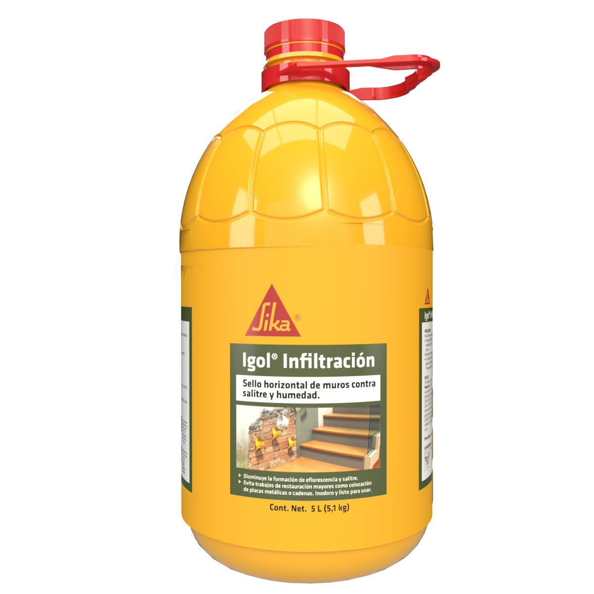 IGOL INFILTRACIÓN IMPERMEABILIZANTE PARA HUMEDAD ASCENDENTE 5L