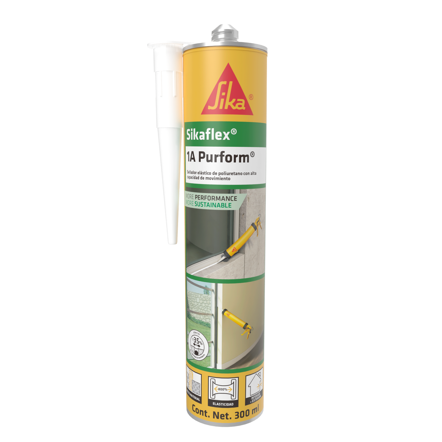SIKAFLEX-1A CARTUCHO 300 ML GRIS SELLADOR DE POLIURETANO